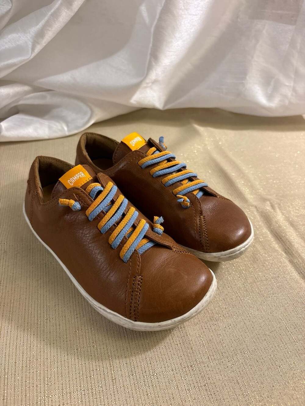Camper Peu Cami Brown Leather Sneakers